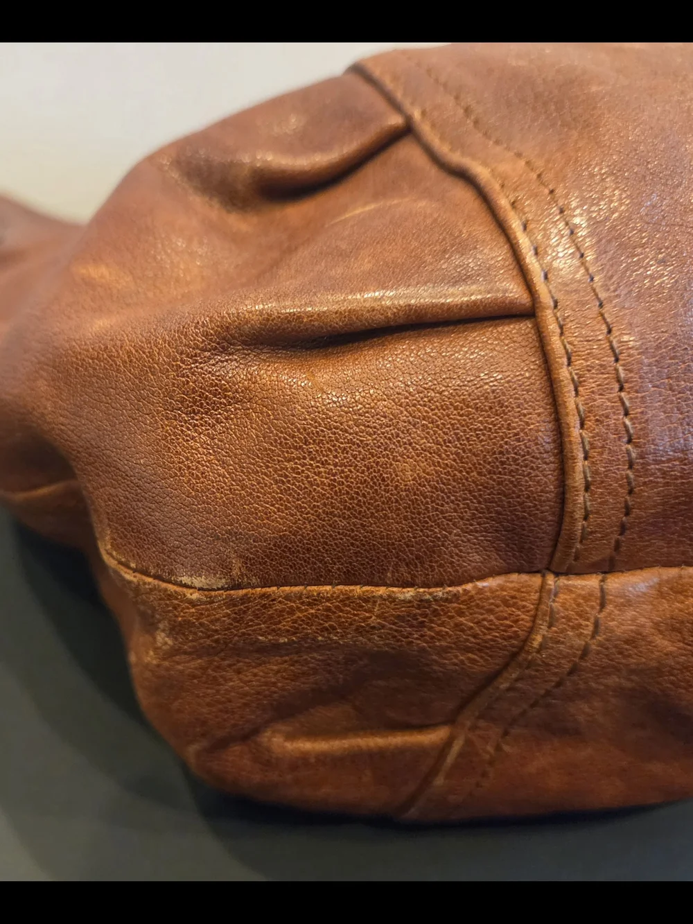 Valentino Brown Leather Hobo Bag